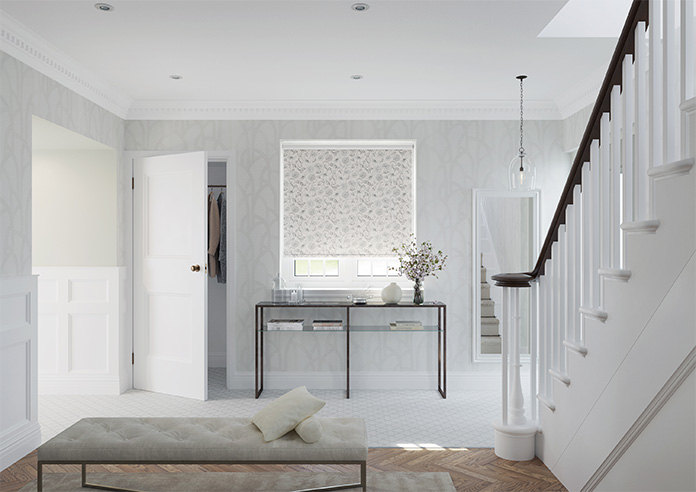 Floral Outlines, Ivory Cream - Twist&Fit Roller Blind - Image 8